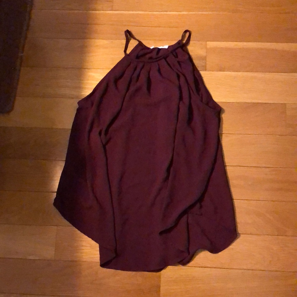 Lush womens maroon tank top small gently used